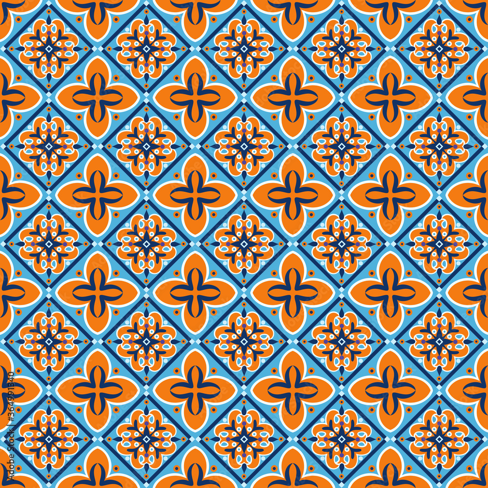 Abstract ornamental seamless pattern.