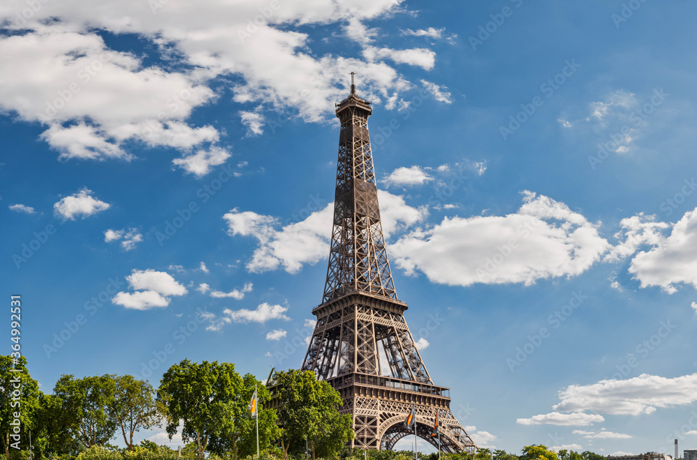 View of the Eiffel tower, Paris