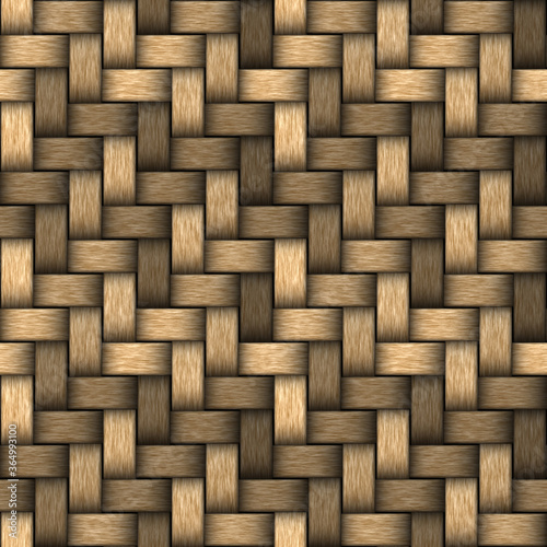 Natural bamboo texture. Seamless texture of basket surface. Hight resolution.
