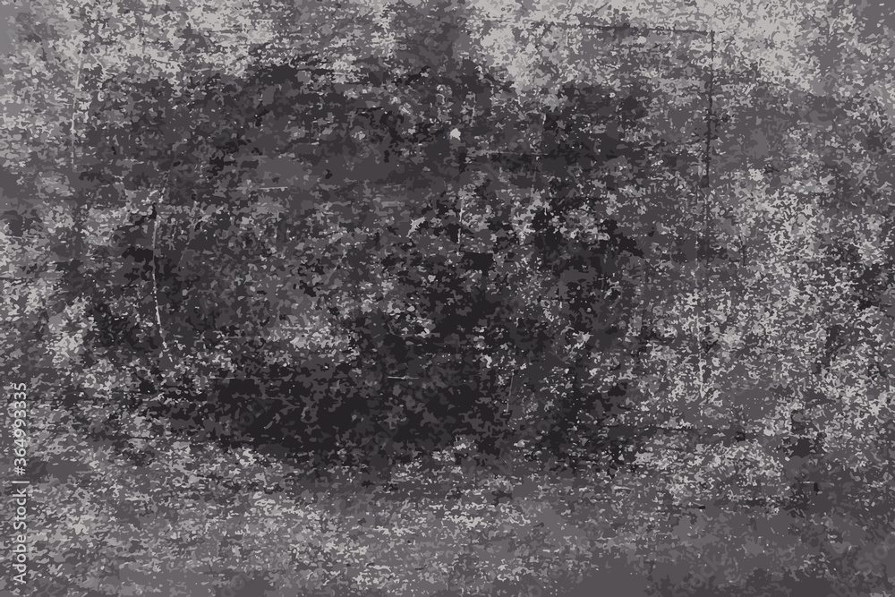 Fototapeta premium Grunge white color chalk texture on blank blackboard background with copy space (Vector)