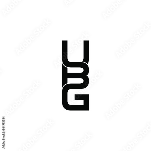 ubg letter original monogram logo design © ahmad ayub prayitno