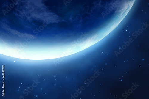 stylish blue planet background