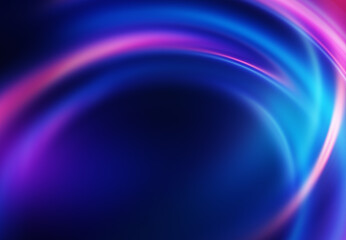 Bright abstract futuristic background with neon lines. Light neon effect. Laser light show, energy waves, flash of light.