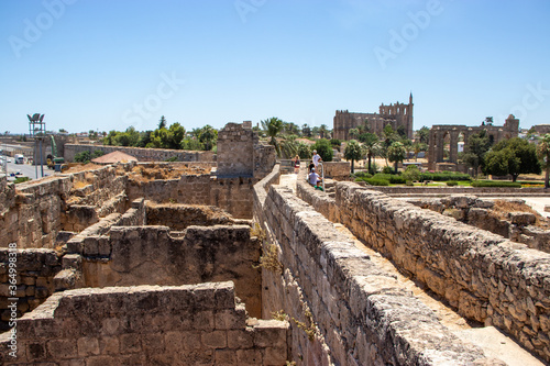 Tableau sur toile A view from the walls pf Othello castle in Famagusta, Northern Cyprus