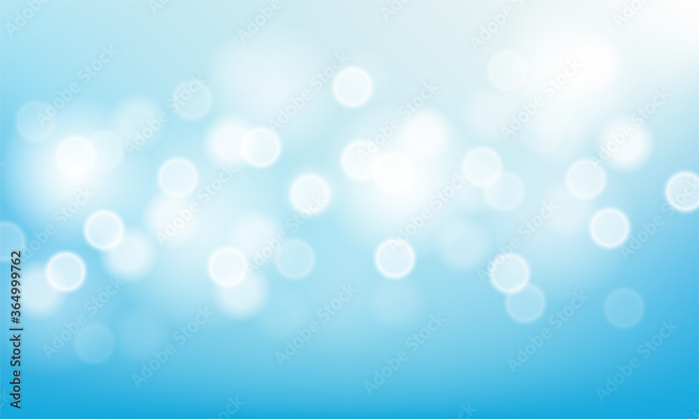 Blurred bright abstract bokeh on blue background Blurred bright abstract bokeh on blue background