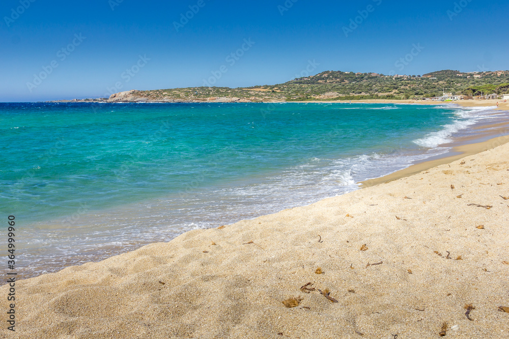 Algajola beach in Corsica, France
