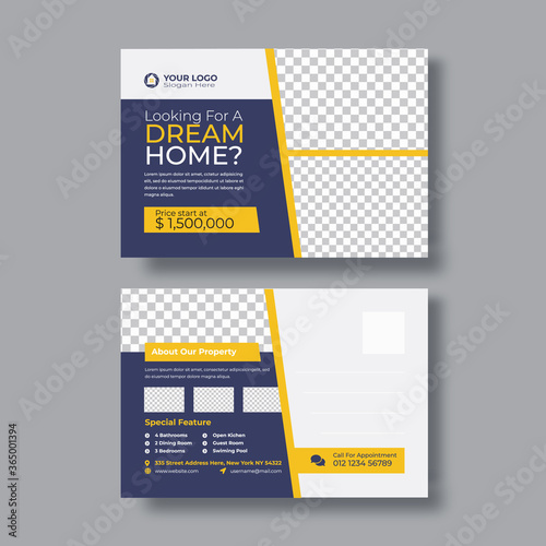 Modern Real Estate Postcard Template