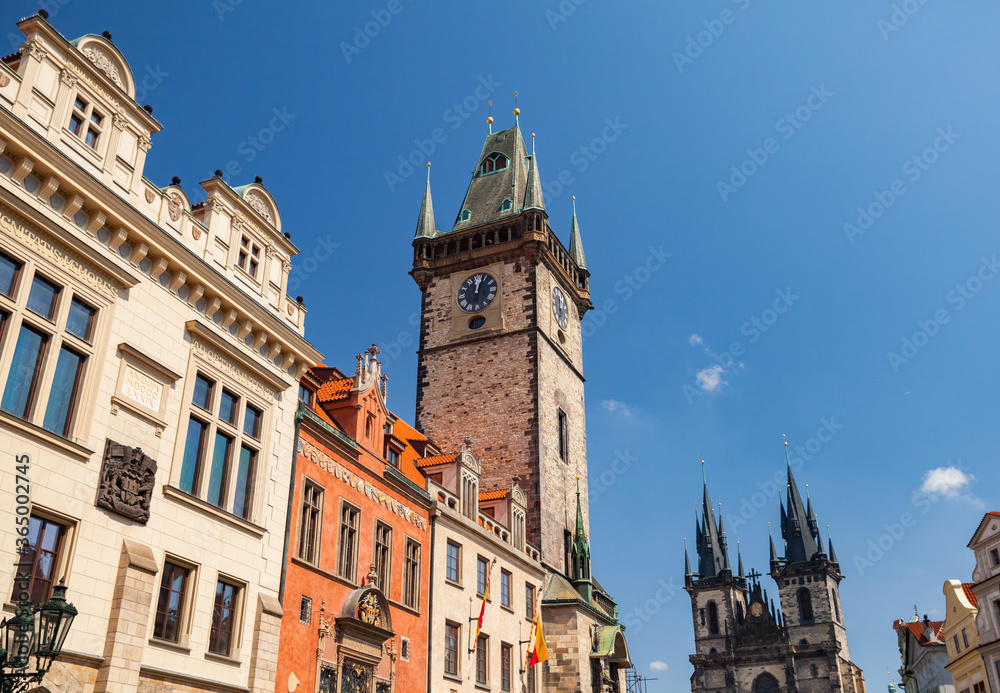 The Old Town Hall at sunny summer day, Prague