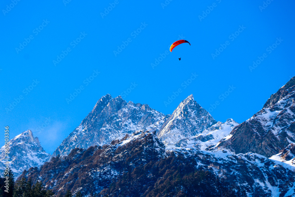 paragliding in the alps