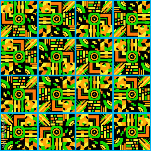Abstract vector fluorescent background