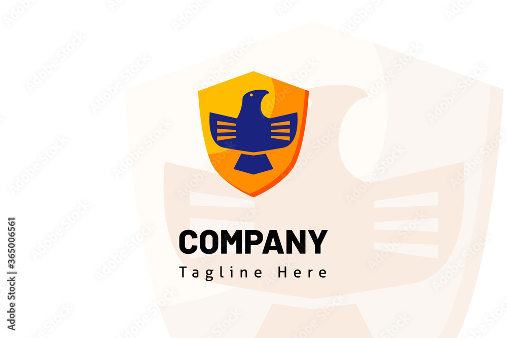 emblem eagle bird logo illustration template emblem eagle bird logo illustration template