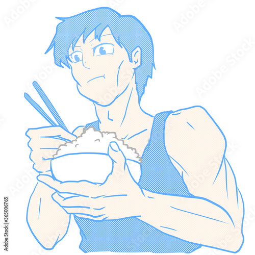 筋トレ中の食事_ブルー