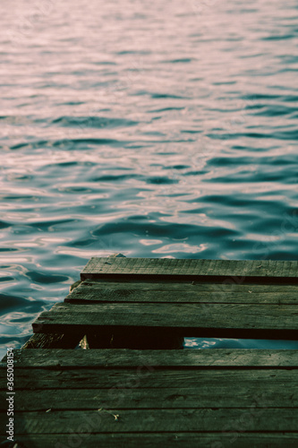 wooden jetty by the sea