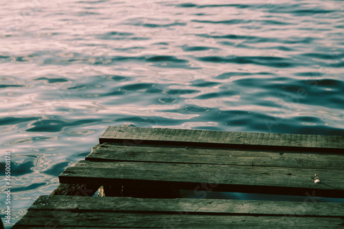 wooden jetty by the sea
