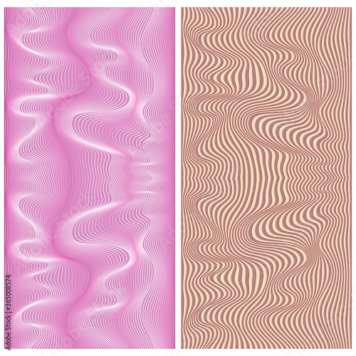 Waves background with distortion effect