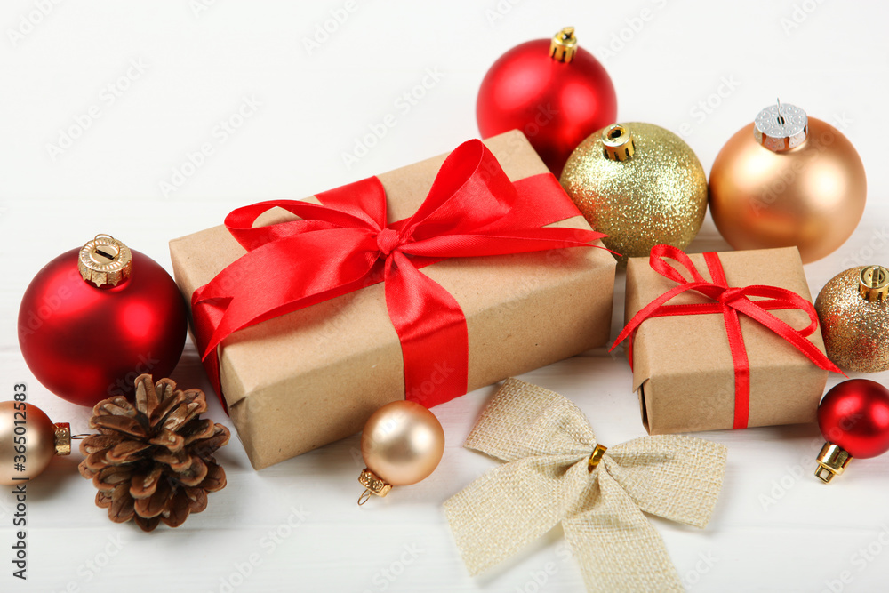 Set of beautifully wrapped gift boxes and Christmas decor . Christmas gifts. Holiday, give. Festive background
Set of beautifully wrapped gift boxes and Christmas decor . Christmas gifts. Holiday, give. Festive background