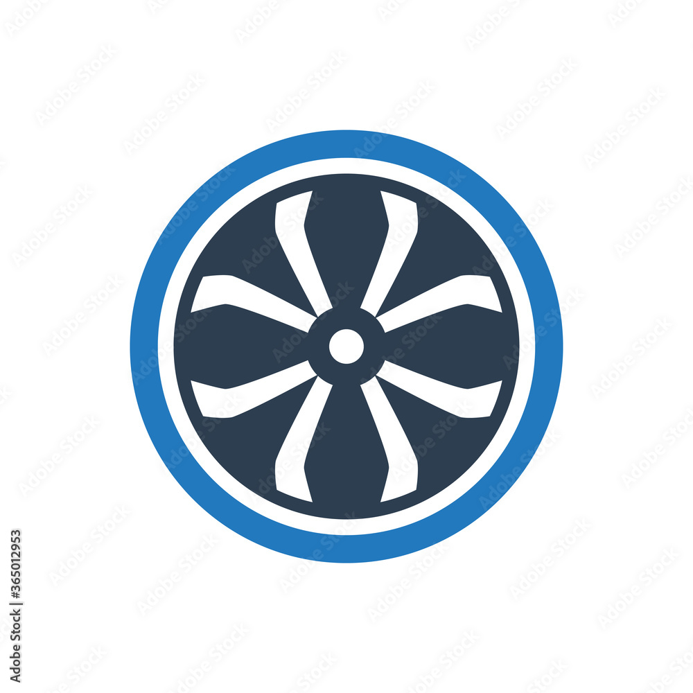 Obraz premium Alloy wheel icon
