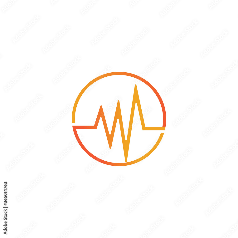 Sound waves vector illustration Sound waves vector illustration