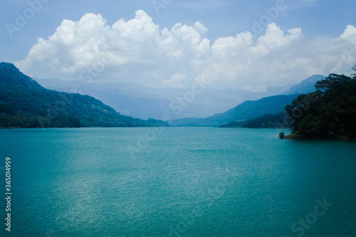 lake and mountains in Srilanka