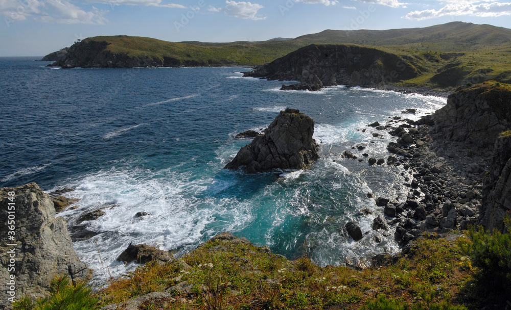Seascape. Far Eastern State Marine Reserve, Gamow Peninsula, Primorsky Krai (Primorye), Far East, Russia.