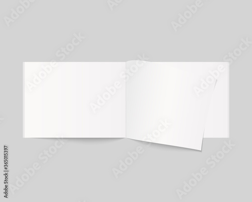 Wallpaper Mural Blank open book, magazine and notebook mockup with soft shadow. Mockup vector isolated. Template design. Realistic vector illustration. Torontodigital.ca