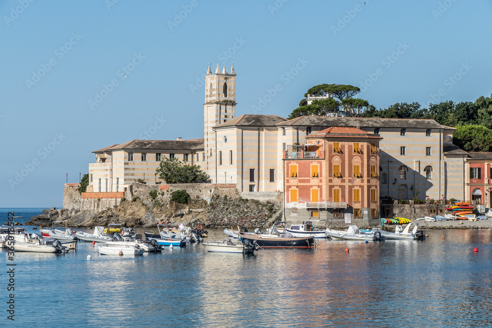 The convent over the Bay of Silence in Sestri Levante