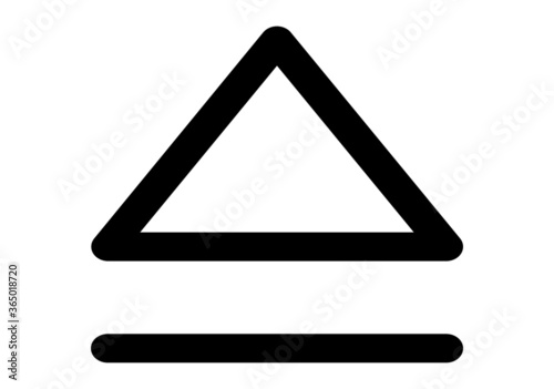 Eject icon,vector illustration. Flat design style. vector eject icon illustration isolated on White background, eject icon Eps10. eject icons graphic design vector symbols.