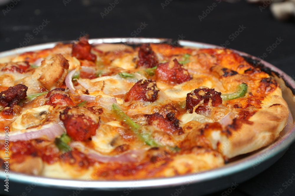 pizza with mushrooms and cheese pizza with mushrooms and cheese