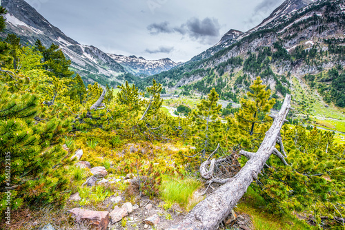 Beautifull nature in National Park Possets y Maladeta, Pyrenees, Spain. ,located above Benasque valley, near the town of Benasque in Huesca province, in the north of Aragon photo