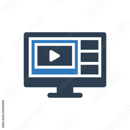 online video player icon