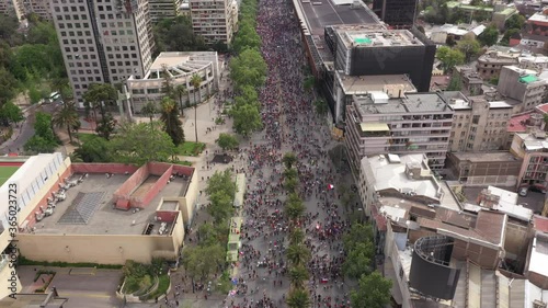 Civil protests have taken place throughout Chile in response to a raise in the Santiago Metro's subway fare, the increased cost of living, privatisation and inequality prevalent in the country.