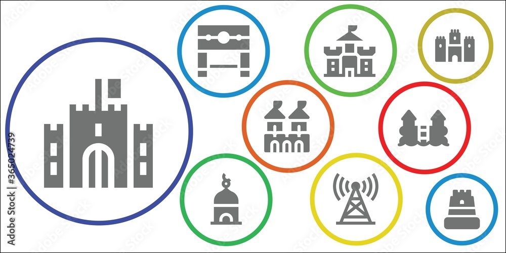 Modern Simple Set of fort Vector filled Icons Modern Simple Set of fort Vector filled Icons