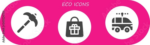 Modern Simple Set of eco Vector filled Icons