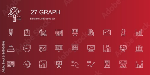 graph icons set