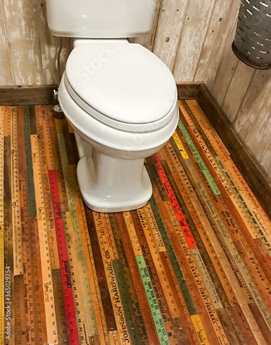 yardstick floor in toilet room