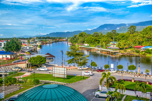 Lawas town in Sarawak, Borneo, Malaysia photo