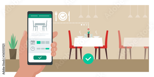 Restaurant virtual reservation