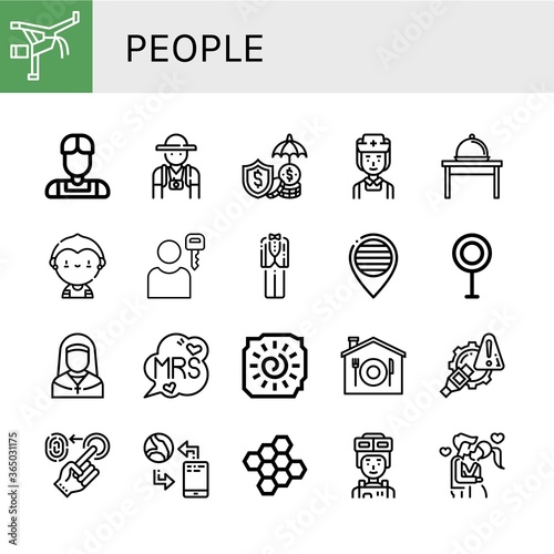 people icon set