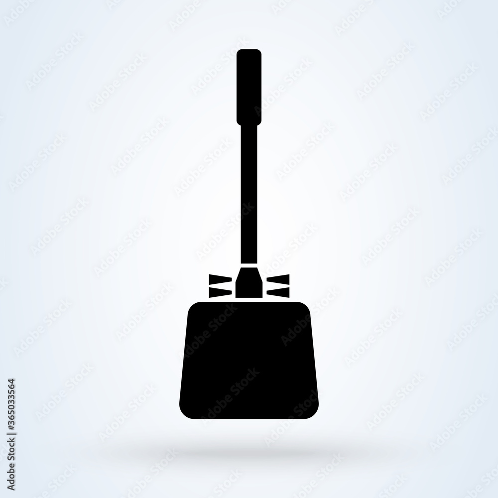 Toilet brush icon. Simple illustration of toilet brush vector icon for web Toilet brush icon. Simple illustration of toilet brush vector icon for web