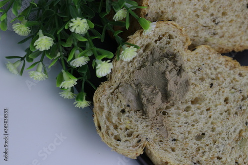 Appetizer , Bread with Liver Pate