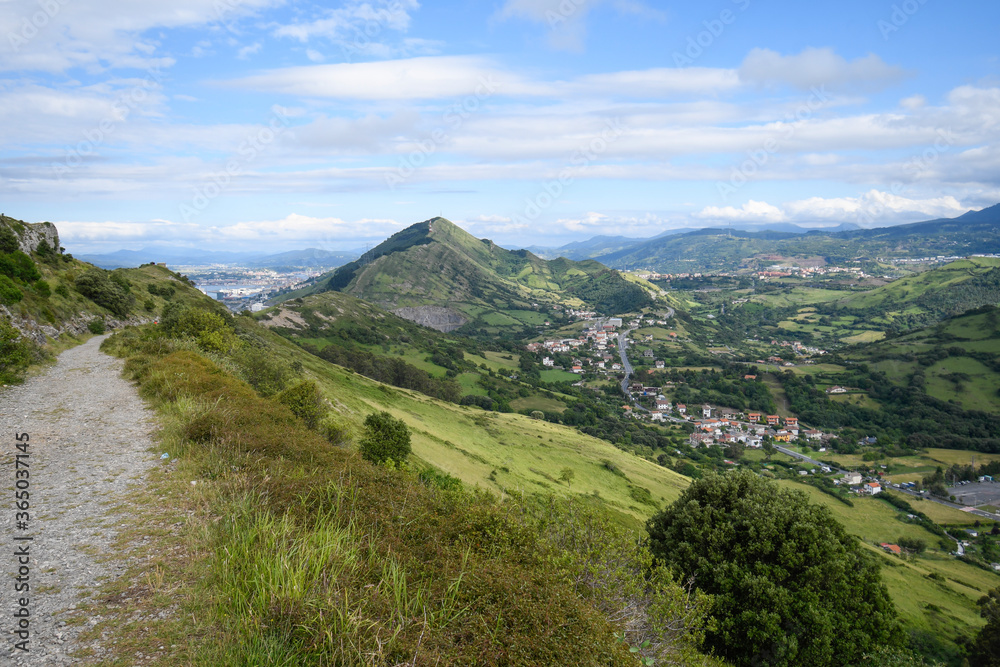 Panoramic of Mount Serantes from Punta Lucero