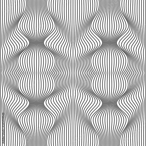 Vector abstract lines pattern. Waves background