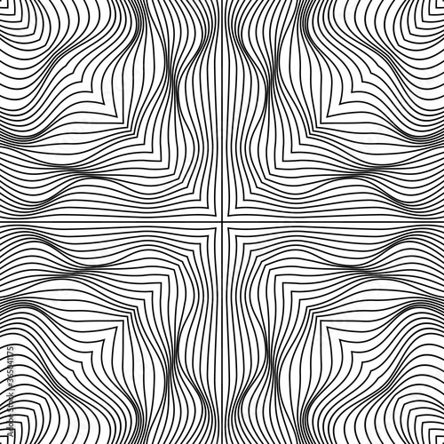 Vector abstract lines pattern. Waves background