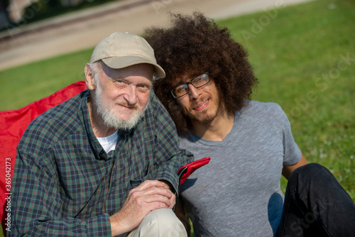 Old man and young man