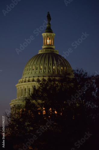 Capitol Hill Rotunda at Dusk