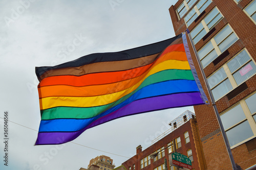 Pride Flag in the Sky