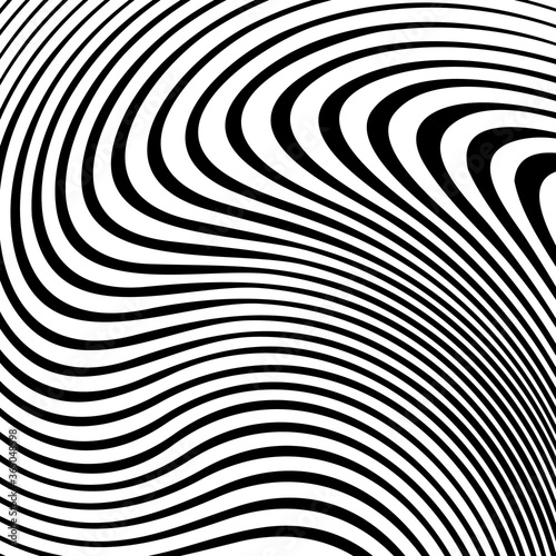Vector abstract lines pattern. Waves background © KTVector