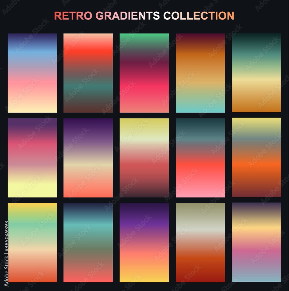 Retro gradients collection