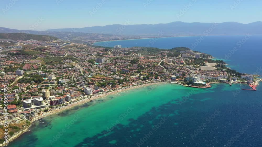 Kusadasi is a beach resort town on Turkey’s western Aegean coast. A jumping-off point for visiting the classical ruins at nearby Ephesus, it’s also a major cruise ship destination. Kusadasi is a beach resort town on Turkey’s western Aegean coast. A jumping-off point for visiting the classical ruins at nearby Ephesus, it’s also a major cruise ship destination.