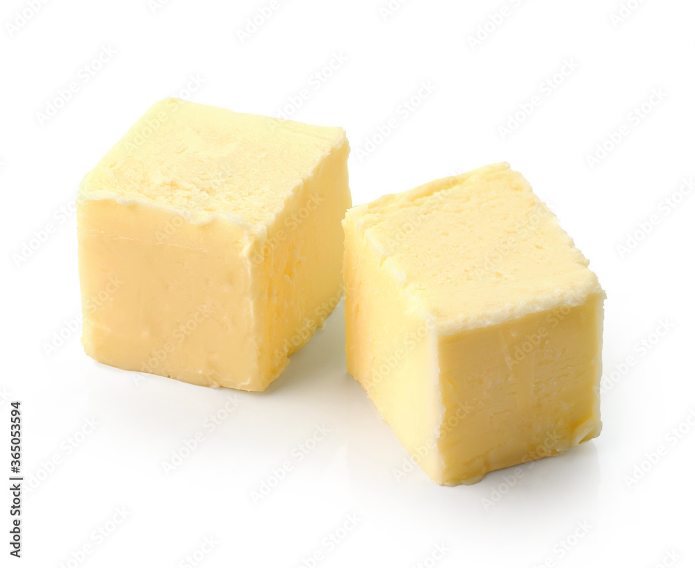 two pieces of butter